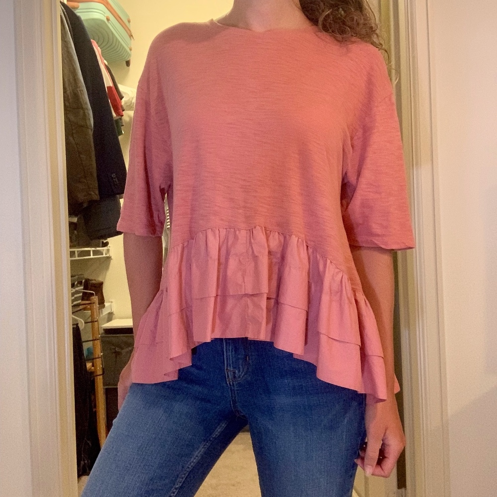 Pink Anthropologie Blouse
